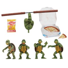 Set 4 figuras Baby Turtles Las Tortugas Ninja 10cm