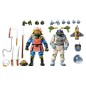 Set 2 figuras Space Adventure Donatello &38 Samurai Adventure Michelangelo Tortugas Ninja 18cm