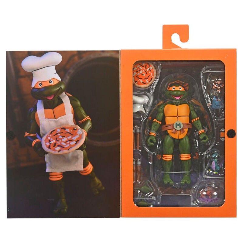 Figura Ultimate Michelangelo VHS Cartoon Tortugas Ninja 18cm