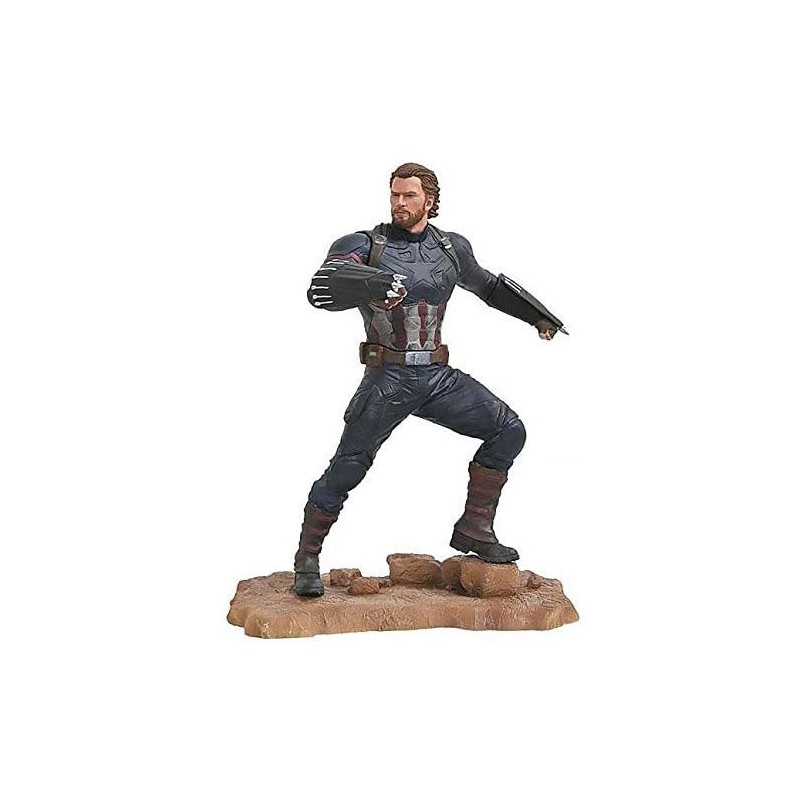 Estatua Capitan America Vengadores Avengers 3 Marvel 23cm