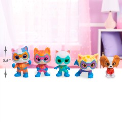 Blister 5 figuras Hero Squad SuperKitties 7,5cm sólo 24.95€