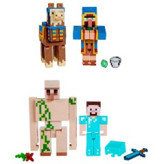 Blister 2 figuras Minecraft 8cm surtido