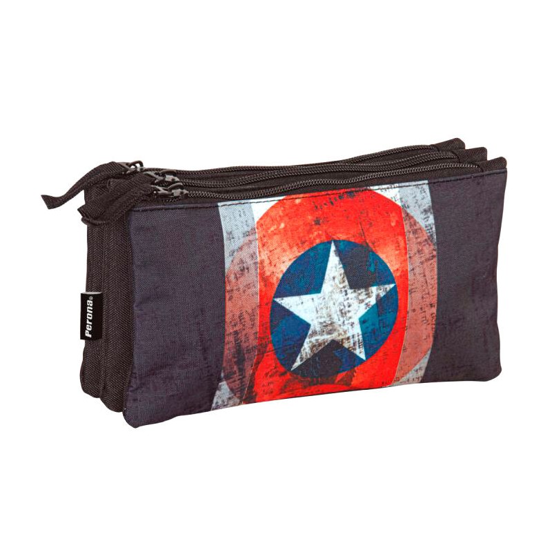 Portatodo Heritage Capitan America Marvel triple