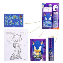 Set papeleria coloreable Sonic Prime