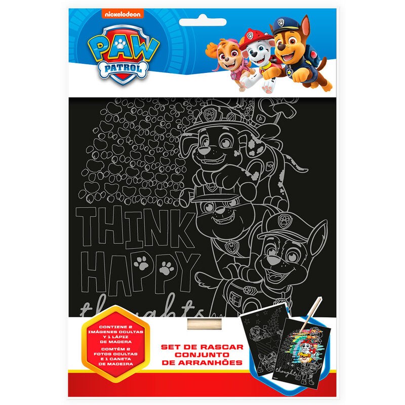 Set papeleria Scratch Art Patrulla Canina Paw Patrol