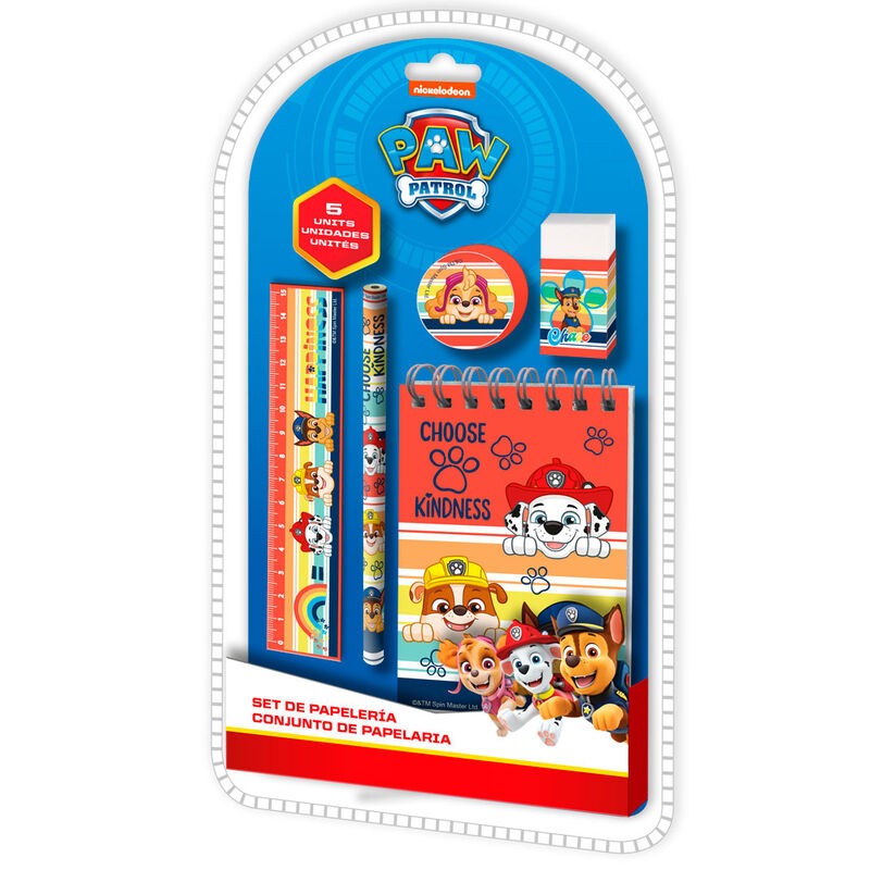 Set papeleria Patrulla Canina Paw Patrol 5pzs