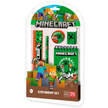 Set papeleria Minecraft 5pzs