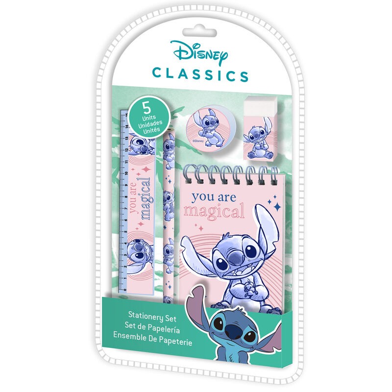 Set papeleria Stitch Disney 5pzs