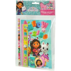 Set papeleria La Casa de Muñecas de Gabby 5pzs sólo 3.50€