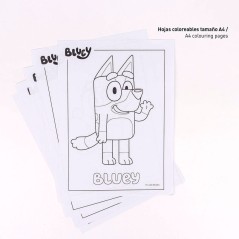 Set papeleria coloreable Bluey sólo 8.95€