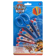 Blister tijeras + 5 cubre hojas Paw Patrol