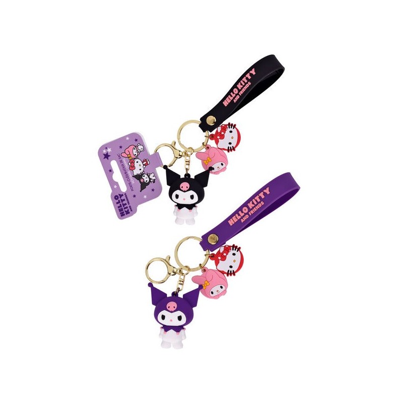 Llavero 3D Kuromi Hello Kitty surtido