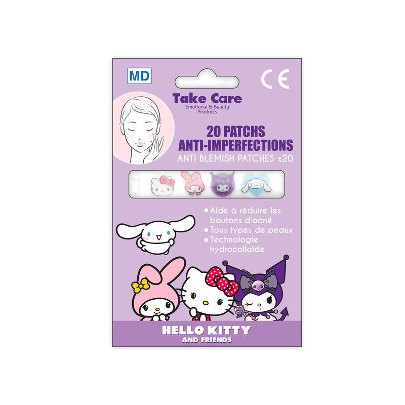 Set 20 Parches Anti Imperfecciones Hello Kitty & Friends