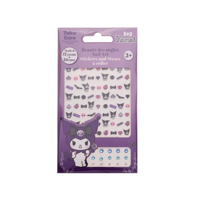 Blister Pegatinas Corporales Kuromi Hello Kitty
