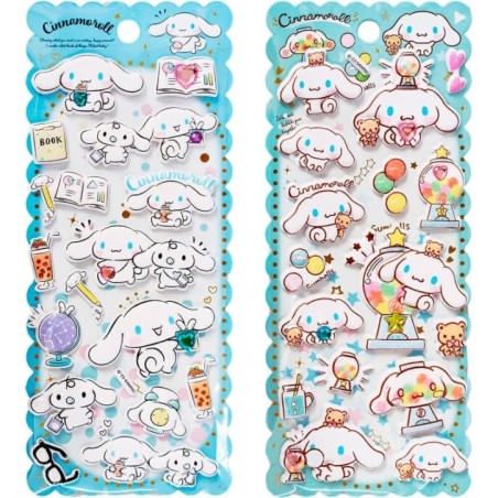 Pegatinas relieve Cinamoroll Hello Kitty surtido