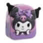Mochila 3D Kuromi Hello Kitty 28cm