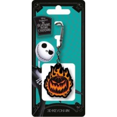 Llavero 3D Calabaza en Llamas Pesadilla Antes de Navidad Disney 6cm