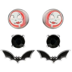 Set 3 Pares de pendientes Pesadilla Antes de Navidad Disney