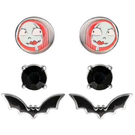 Set 3 Pares de pendientes Pesadilla Antes de Navidad Disney