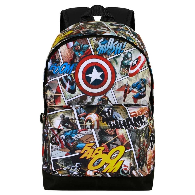 Mochila Comic Capitan America Marvel 44cm adaptable