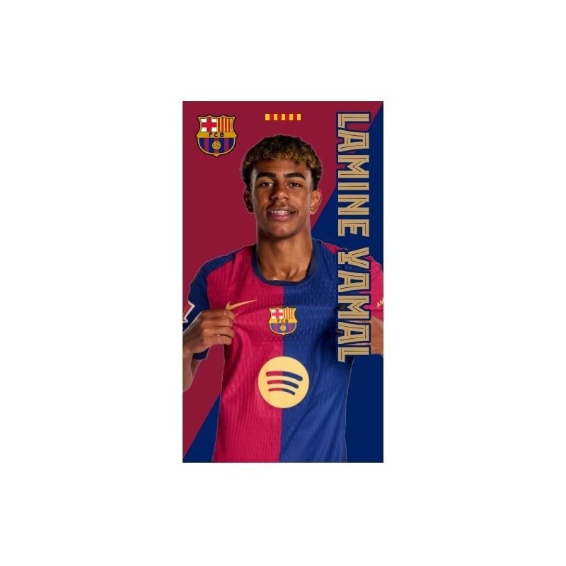 Toalla Lamine Yamal FC Barcelona microfibra