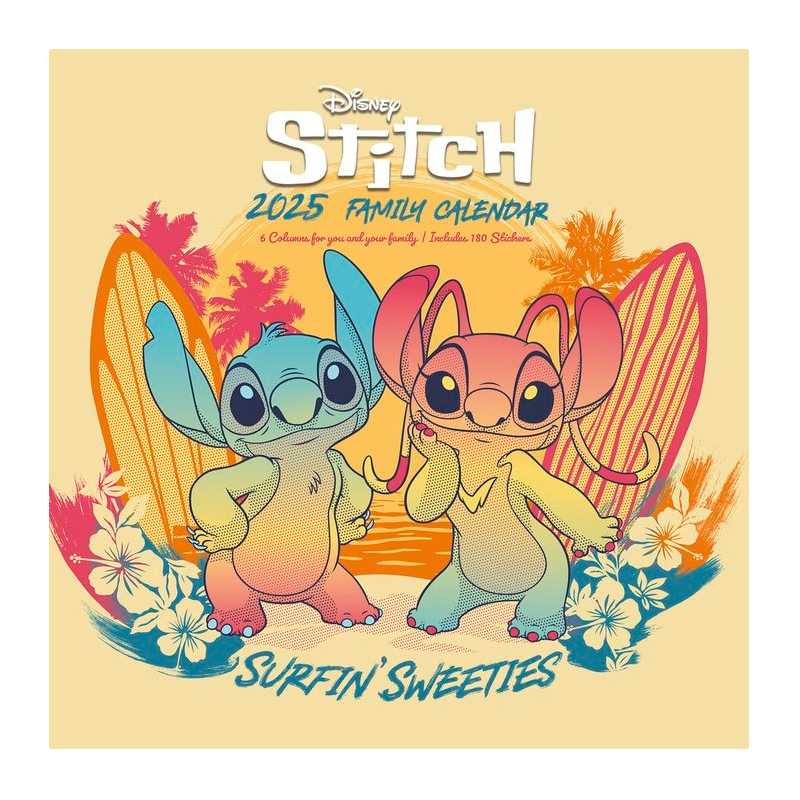 Calendario planificador familiar Stitch Disney