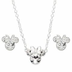 Set Colgante + pendientes Minnie Disney plata