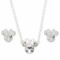 Set Colgante + pendientes Minnie Disney plata