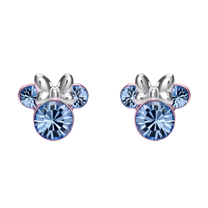 Pendientes Diciembre Minnie Disney plata
