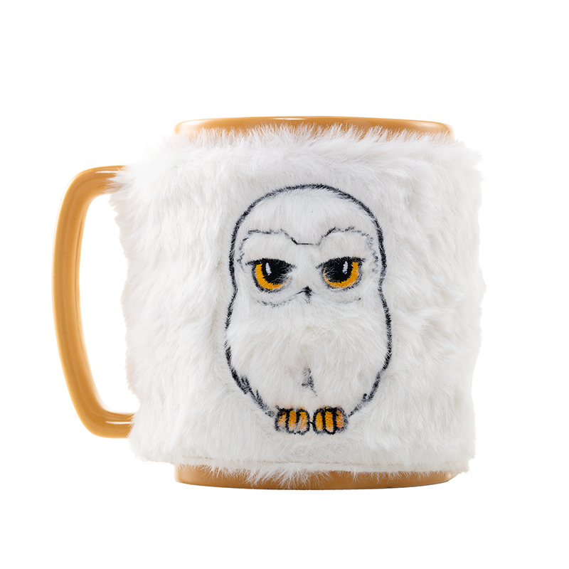 Taza funda de peluche Hedwig Harry Potter 440ml
