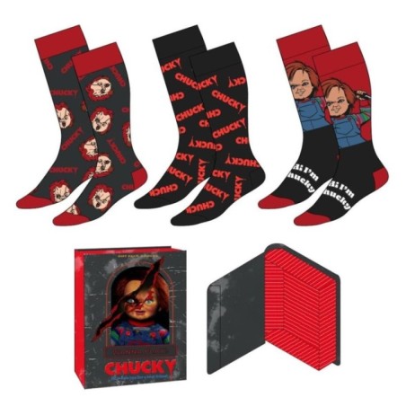 Set 3 calcetines Chucky adulto