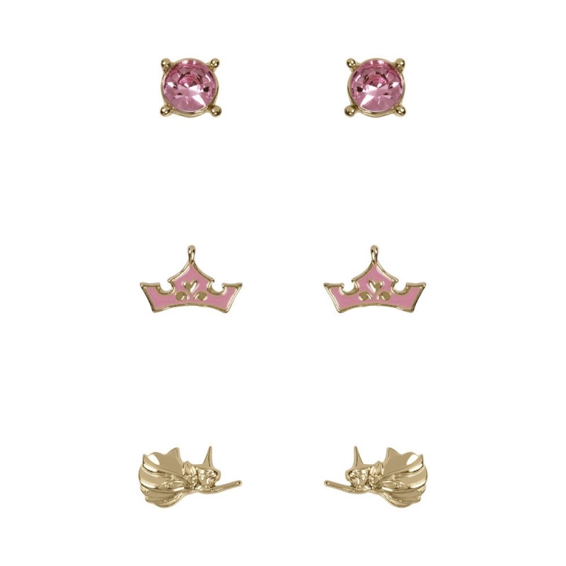 Set 3 Pares de pendientes Princesas Disney