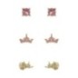 Set 3 Pares de pendientes Princesas Disney