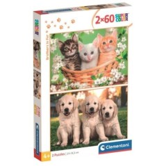 Puzzle Hermanos de Piel 2x60pzs