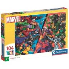 Puzzle Heroes vs Villanos Marvel 104pzs