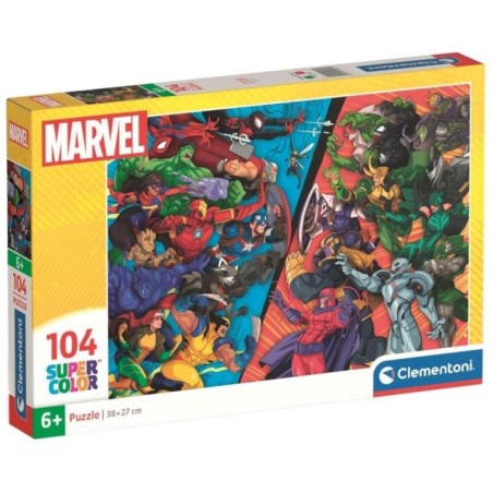 Puzzle Heroes vs Villanos Marvel 104pzs
