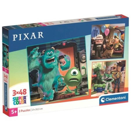 Puzzle Disney Pixar 3x48pzs