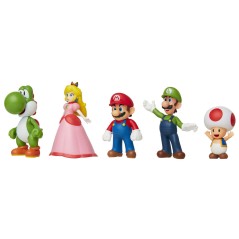 Blister 5 figuras Super Mario Nintendo 6cm