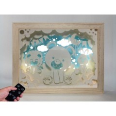 Lampara Animales madera