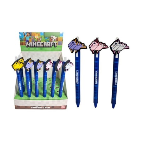 Boligrafo Borrable Topper Minecraft surtido