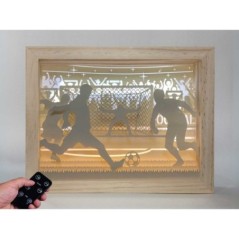 Lampara Futbol Masculino madera