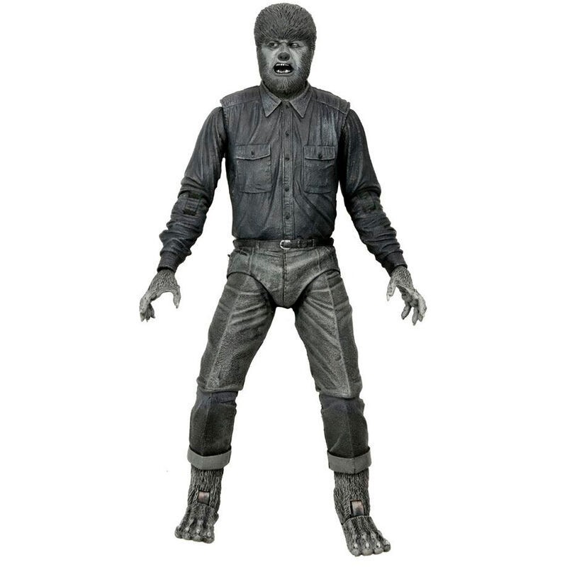 Figura Ultimate Wolf Man Black & White Universal Monsters 18cm
