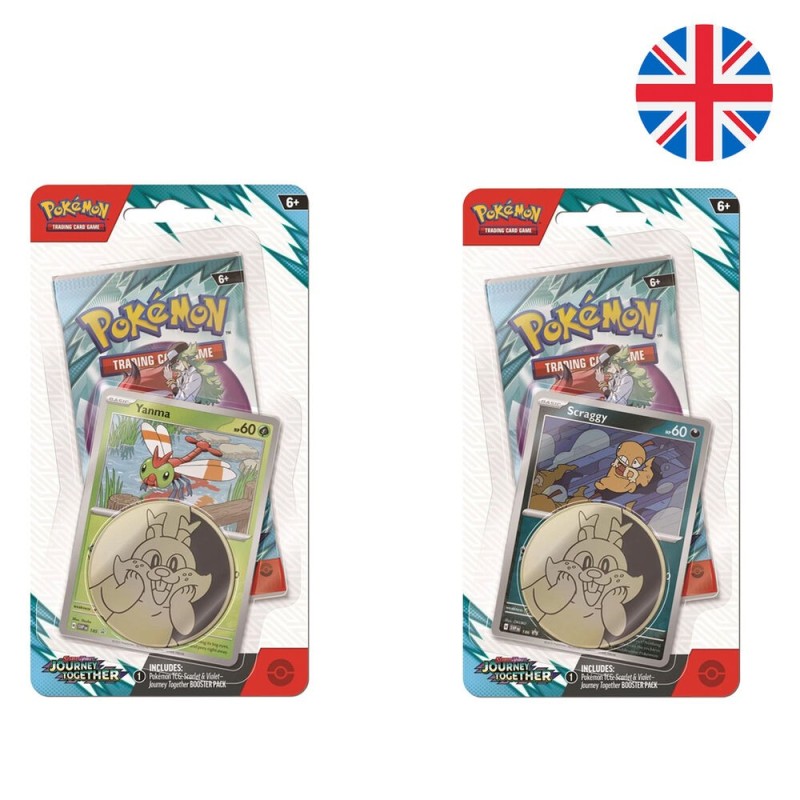 Blister juego cartas coleccionables Journey Together Pokemon ingles surtido