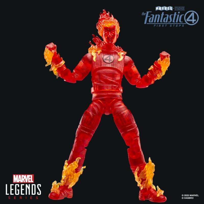 Figura Antorcha Humana Los 4 Fantasticos Marvel 15cm