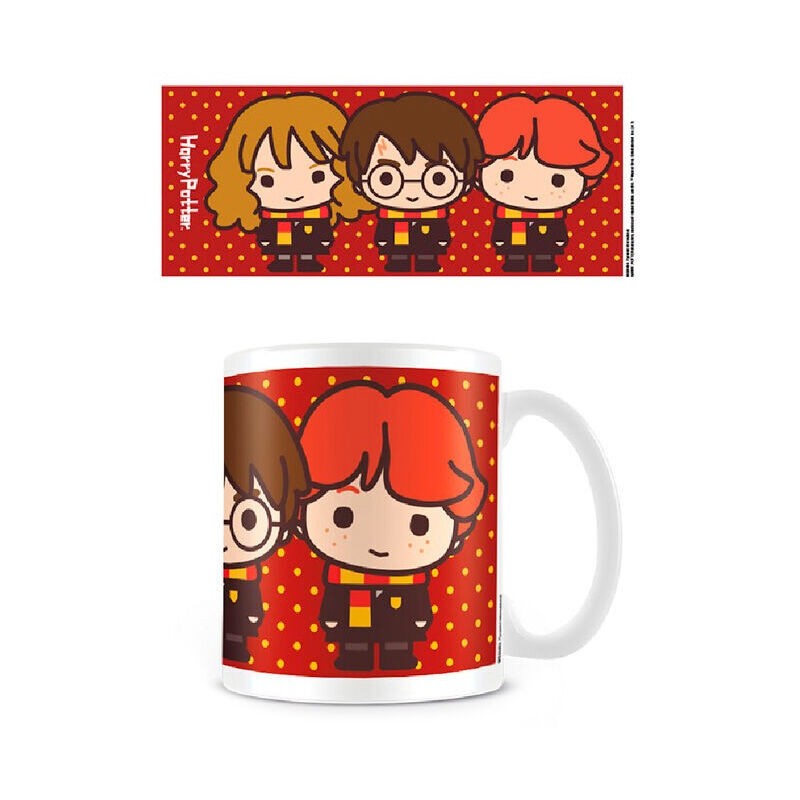 Taza Harry Ron Hermione Chibi Harry Potter
