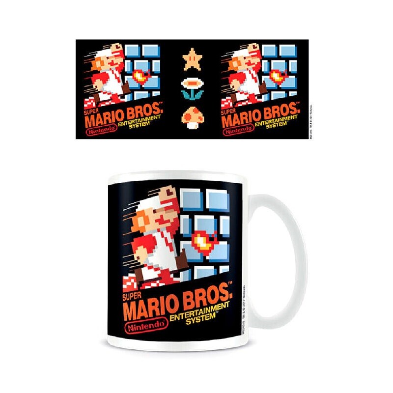 Taza Portada NES Super Mario Nintendo