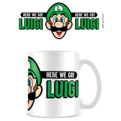 Taza Here We Go Luigi Super Mario Nintendo