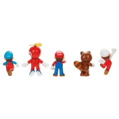 Blister 5 figuras Super Mario Bros 6cm