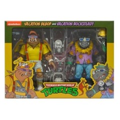 Blister 2 figuras Vacation Bebop & Rocksteady Teenage Mutant Ninja Tortugas Ninja 18cm
