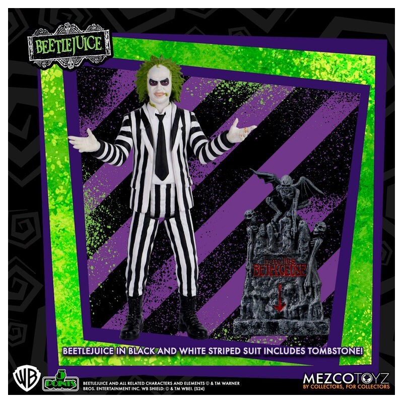 Figura Beetlejuice Striped Suite Beetlejuice 9.5cm